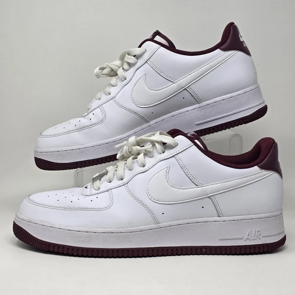 Nike Air Force 1 '07 'White Dark Beetroot' DH7561-106 Men's Shoes Size 13